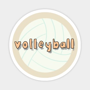 Volleyball over a volleyball Magnet